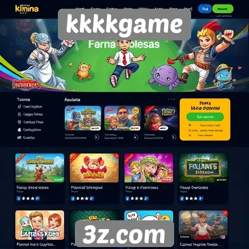 Facilidade de navegação no site kkkkgame